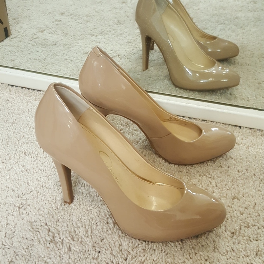 Tan 4 inch heels